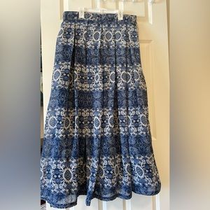 💃🏼Full Length side zip closure canned skirt, M